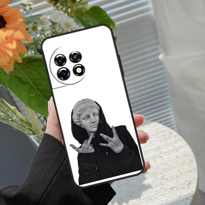Греческая статуя в худи Чехол для OnePlus 8 9 10 Pro 15 13 12 11 13T 13R 12R 10T 8T Nord 5 CE 2 3 4 Lite N20 N30 Обложка