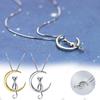 Fashion Temperament Cute Moon Necklace Cat Necklace Clavicle Chain