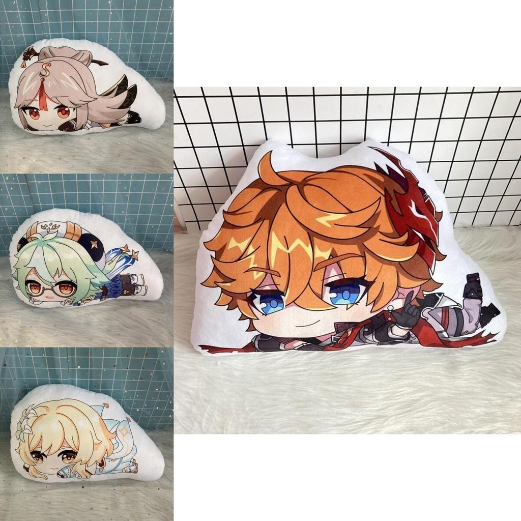 Милая плюшевая кукла-подушка Геншин Импакт Чжун Ли Нилу Сахароза для сна Рождественский подарок