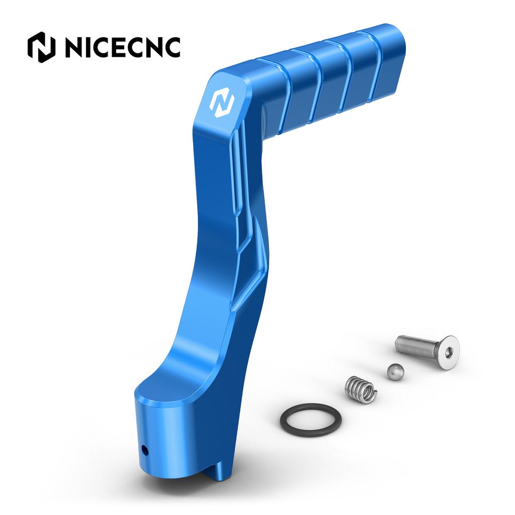 NICECNC Extended Wider Foot Pegs & kickstarter Starter Lever For Yamaha Banshee 350 1987-2006 Replaces 2GU-15620-01-00 Aluminum