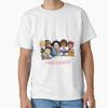 Unisex Cotton T Shirt Mafaldas Friends Full Group Characters Classic Latin Comic Fan Casual Streetwear Tops
