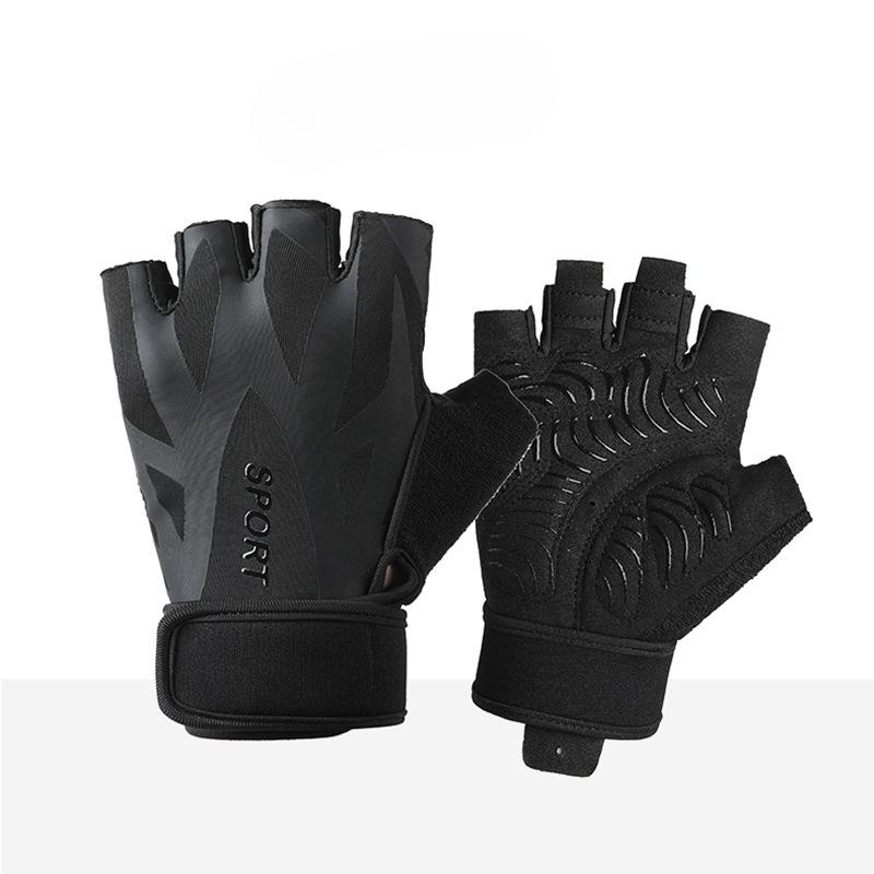Fitness Equipment Men and Women Gloves In Summer Half Finger Outdoor Driving Cycling Yoga Anti Slip Wear Resistant Breathable Weightlifting
