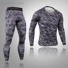 2 шт., комплект термобелья для мужчин Long Johns, леггинсы для фитнеса, компрессионный спортивный костюм, нижнее белье
