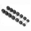 Rubber-Coated Hex Dumbbell Set with Rack