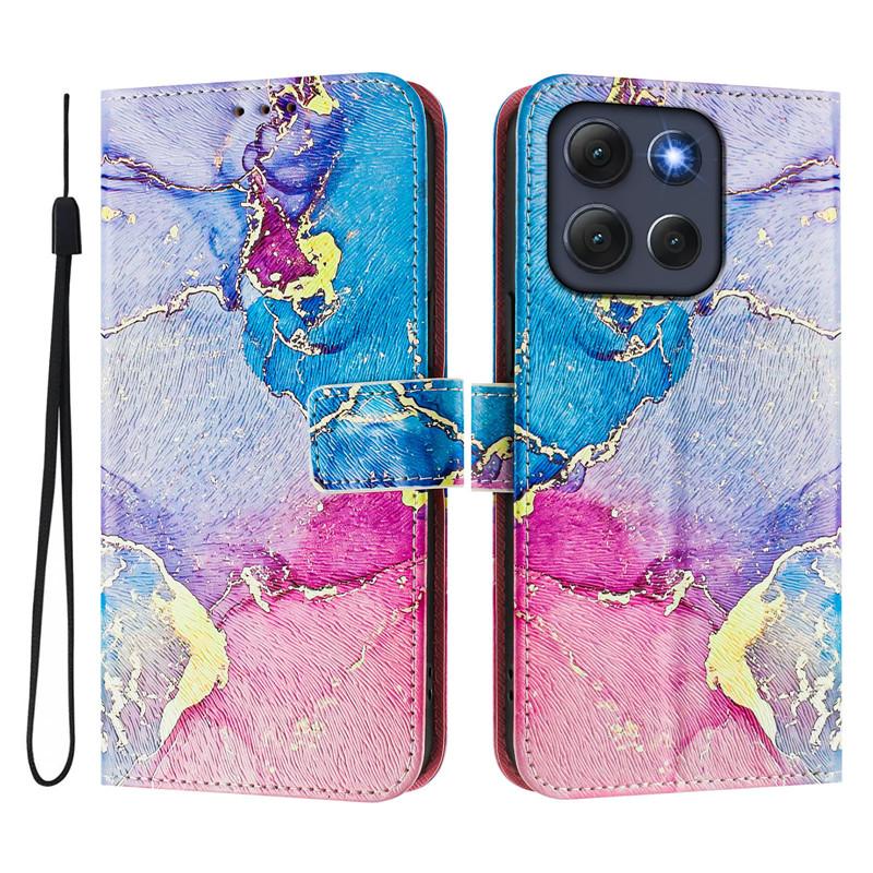 Роскошный кожаный чехол-книжка для Moto G06, чехол-книжка для Motorola MOTO G86 Power G06 G56 G66Y G66J 5G, кошелек-сумка, чехлы с цветами