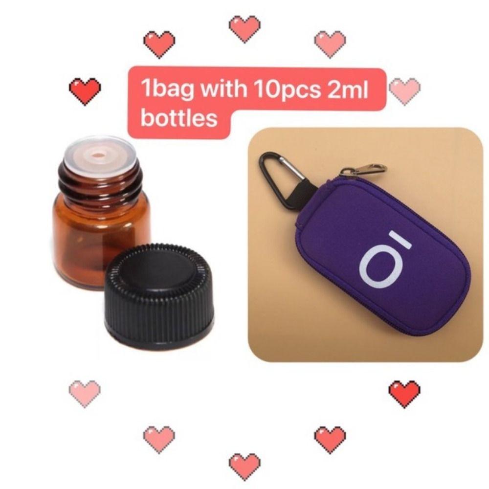 10-слотовый держатель для бутылочек с эфирным маслом, противоударный чехол для хранения помады