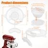Крышка для чаши миксера KitchenAid 4,5-5 кварт с наклоняемой головкой, Защитная крышка от разбрызгивания для предотвращения высыпания ингредиентов