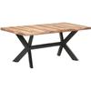 VidaXL Dining Table 180x90x75 Cm Wood with Honey Finish