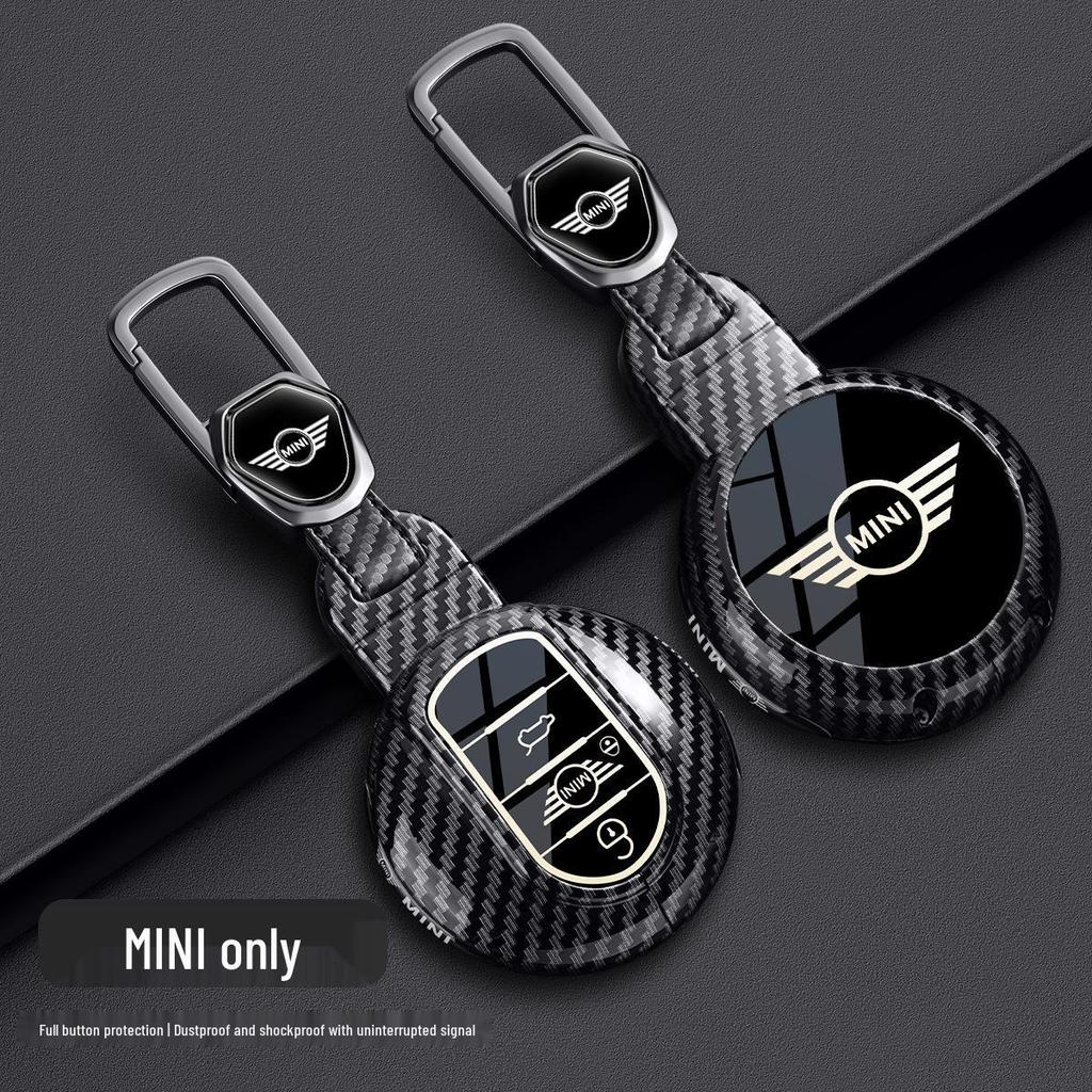 Чехол для ключей BMW Mini для Countryman и Cooper (Модели F54, F55, F56, F60) - Металлический корпус из углеродного волокна