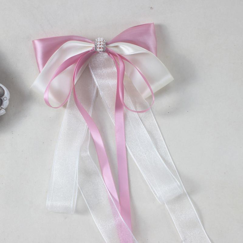 Sweet Large Bowknot Hair Clip For Women Girls Lolita Long Ribbon Solid Hairpin Cute Ponytail Hair Bands Fashion Hair Accessories