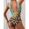 [Leopard Swimsuit] Leopard Print One-Piece Swimsuit | Backless Korean-Style Cross-Border Foreign Trade Factory Spot
