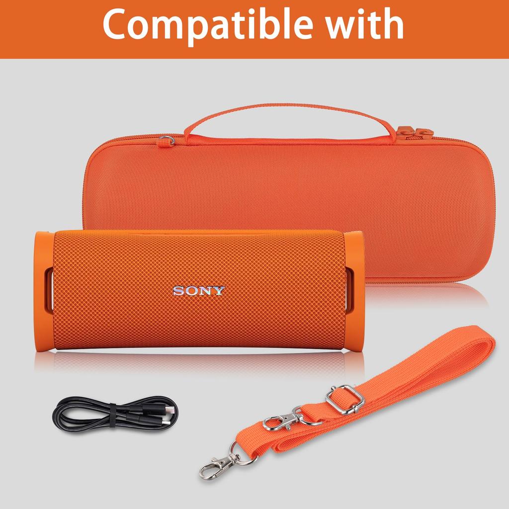 Storage Case for Sony Wireless Speaker Orange co2CREA (Case Only) SRS-ULT10, -