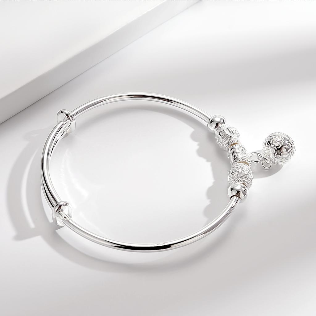 Новый браслет «Дворцовый колокольчик», который я унаследовал, браслет «Колокольчик любви», белый серебряный браслет с медным покрытием, подарок на день рождения