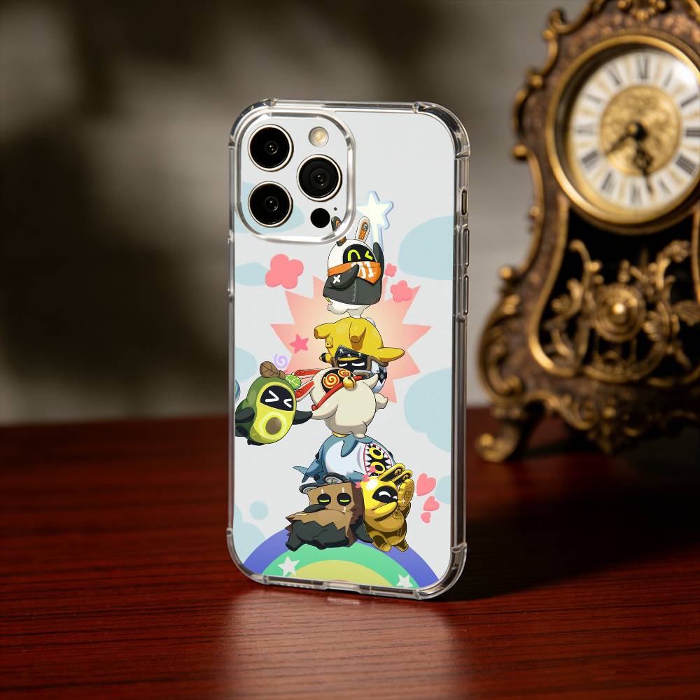 Чехол для телефона Bangboo из игры Zenless Z-Zone Zero для iPhone 17 16 15 14 13 12 11 Mini Pro Max Plus Прозрачная крышка