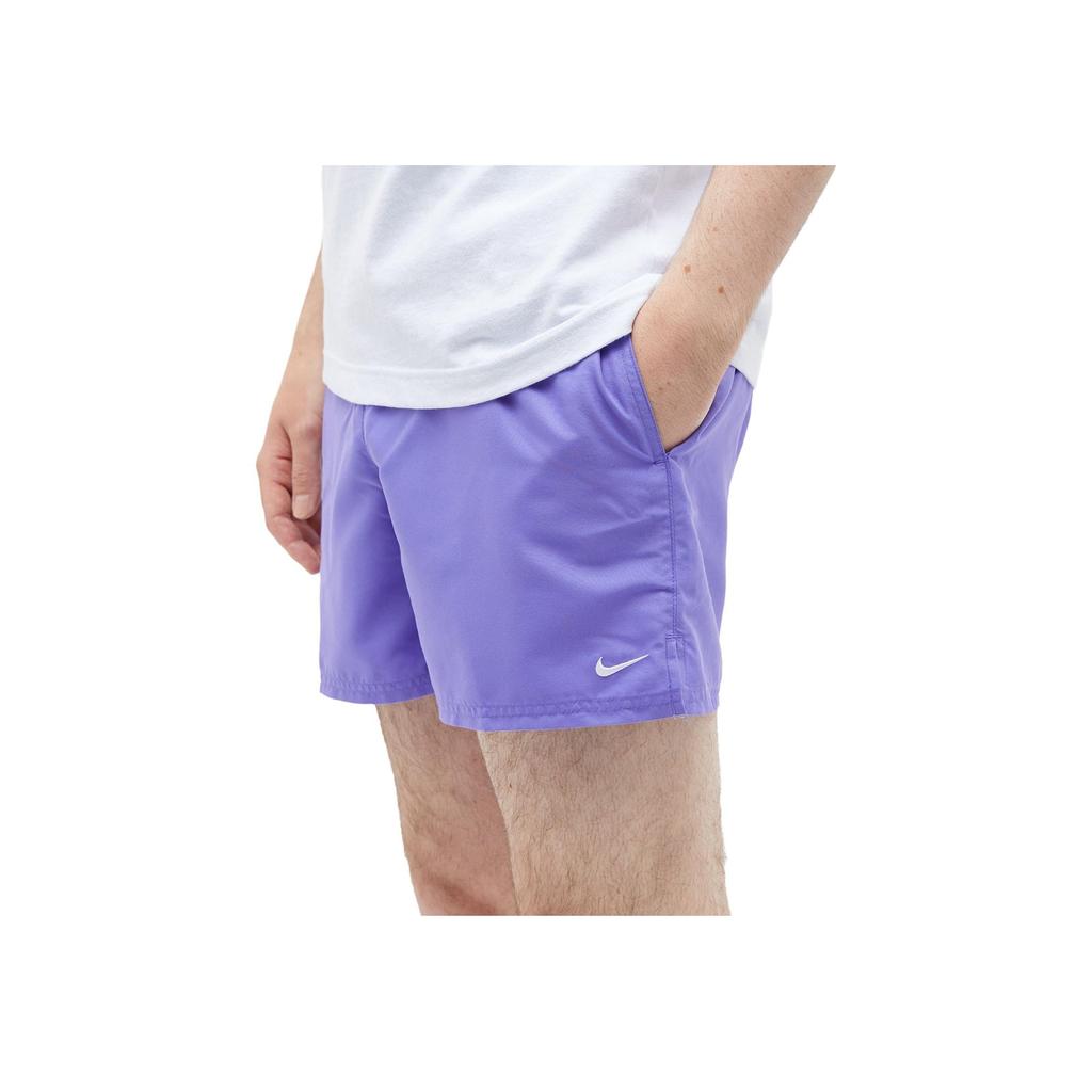 Nike Однотонные эластичные прямые повседневные шорты с принтом для мужчин, фиолетовые NESSA560-505