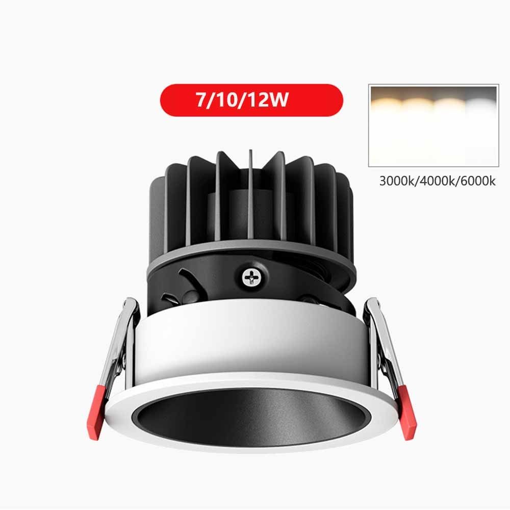 Встраиваемый светодиодный светильник Downlight, круглый потолочный светильник, прочные светильники для помещений