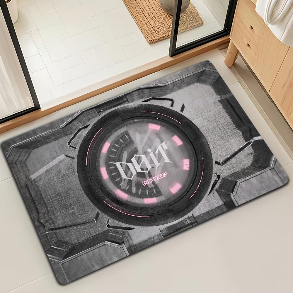 K-Kids Hop Karma Kpop S-Stray Microfiber Decorative Versatile Bath Door Mat Flannel Floor Mat Quick Dry Absorbent Non-slip Sole
