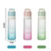 650ml Water Mist Spray Gradient Water Bottle Cools Down Spray Bottle Sports Water Cup  Outdoor