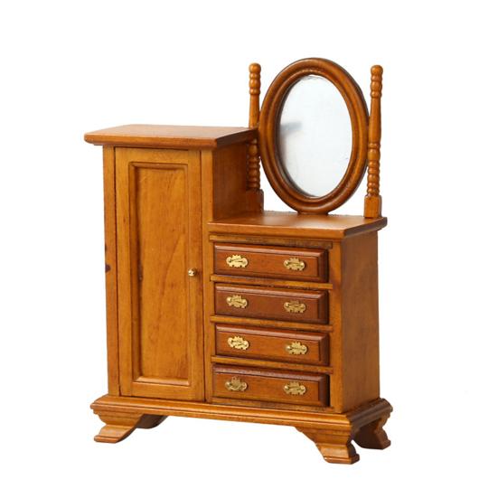 Мини-комод для кукольного домика, винтажный миниатюрный комод с ящиками, мини-мебель, туалетный столик для куклы