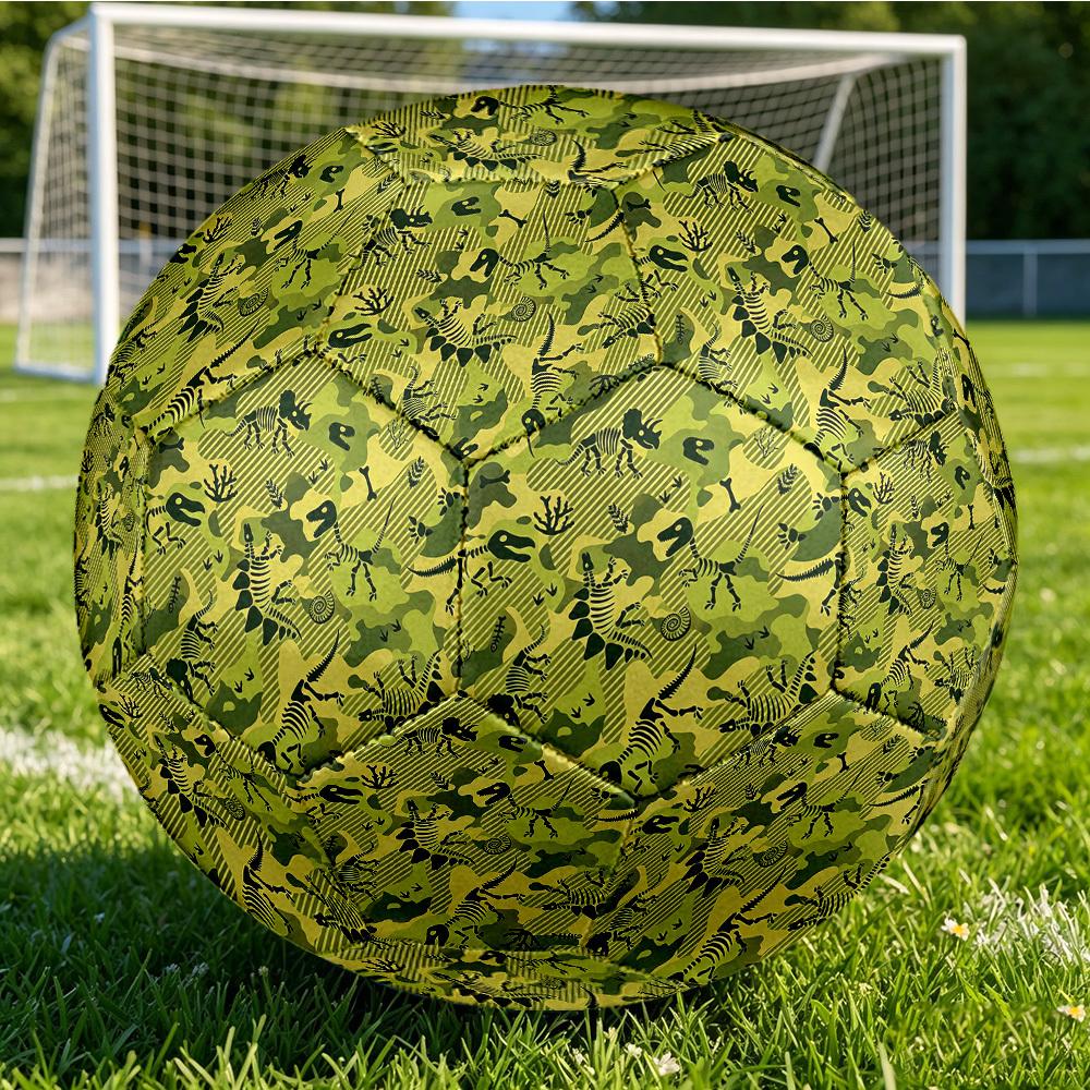 1pc Dinosaur Camouflage Soccer Ball Size 5, Suitable for Practice Matches/Training, Ideal for Indoor and Outdoor Sports. c63020