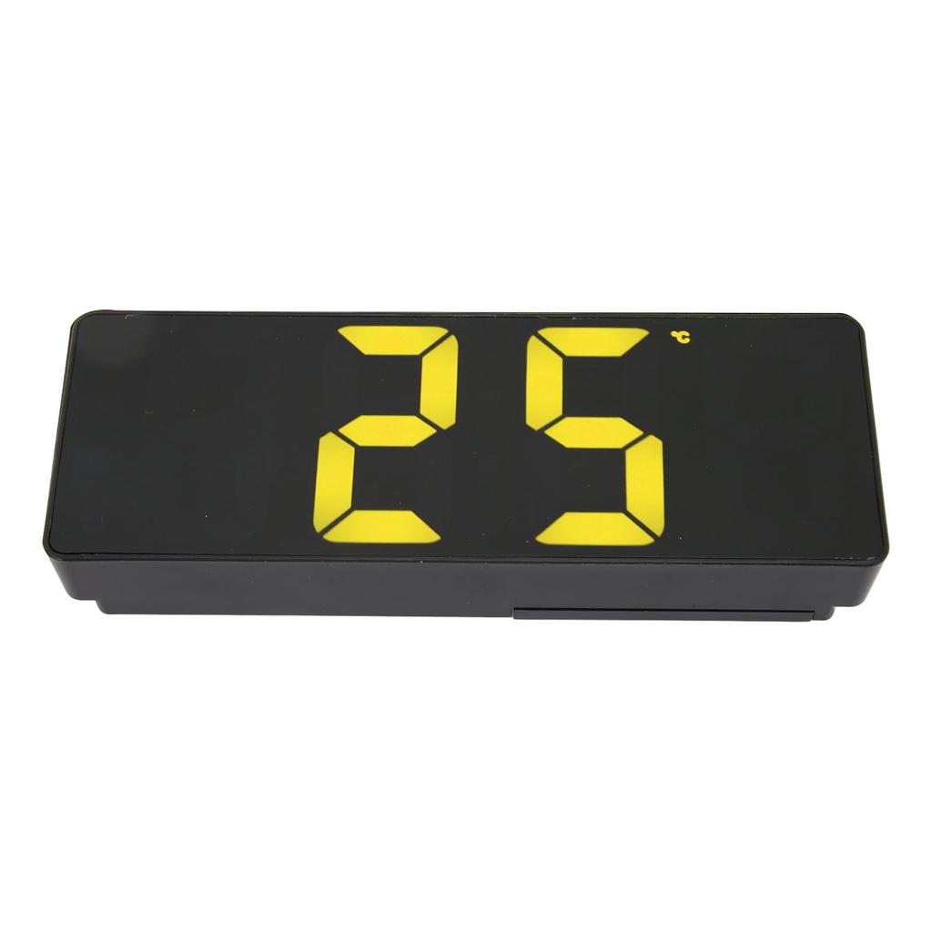 Digital Alarm Clock Black 1224H Temperature Display USB Or Battery Powered LED Clock for Bedroom
