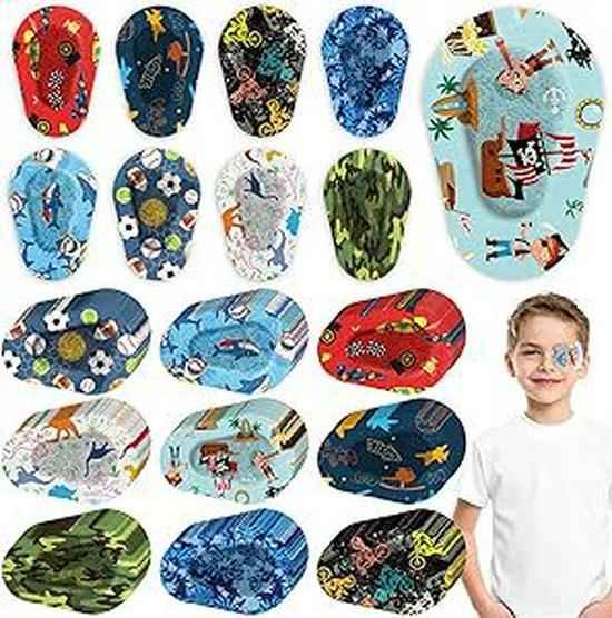 Детский окклюдер для лечения амблиопии - Дышащий, Полное покрытие, Мультяшный дизайн, Коррекция одного глаза при косоглазии