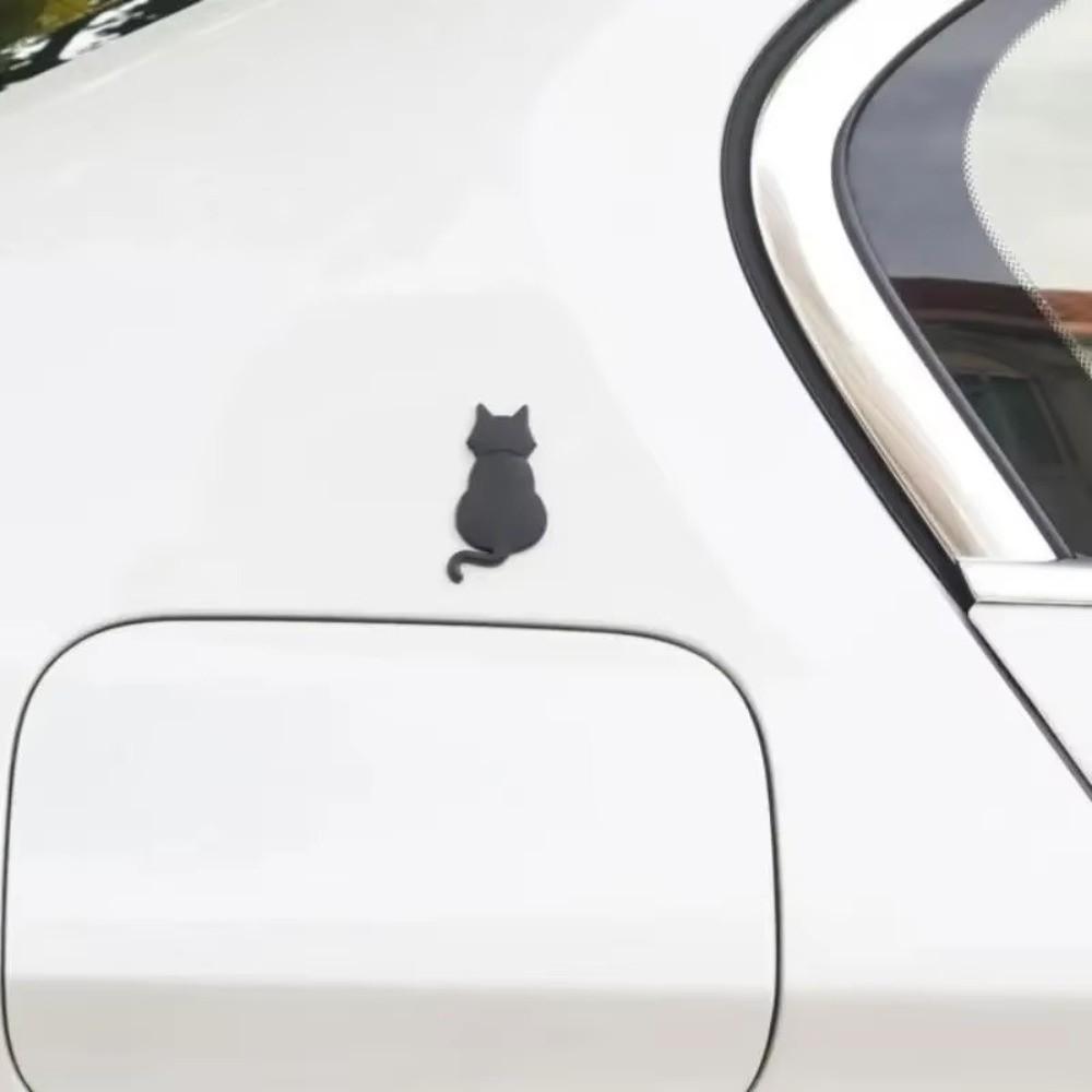 Originality Cat Car Emblem Personalized Car Covering Decor New 3D Metal Cat Sticker