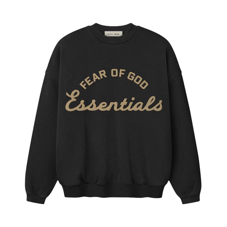 Men's Sweatshirt Fear of God Essentials 90's Crewneck Sweatshirt 'Faded Black'