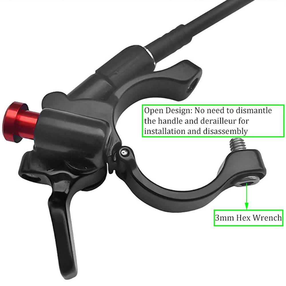 MTB Bike Remote Lockout Lever Cable Control Front Fork Switch Air Fork Wire Controller Bike Accessories