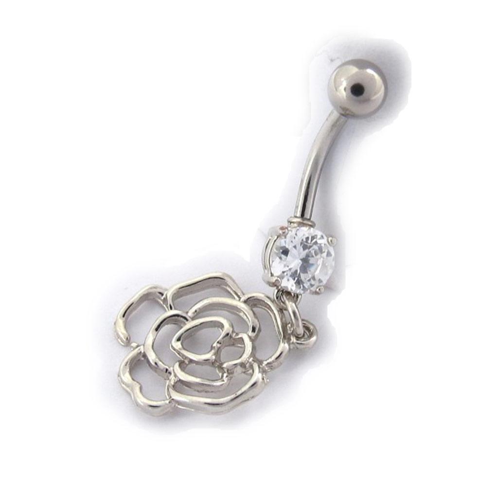 Les Trésors De Lily [K0267] - Пирсинг «Rosa Romantica» белый