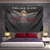 Гобелен на стену, настенное панно, плакат с концерта Celine Dion Courage Tour, Декор для спальни, комнаты в общежитии