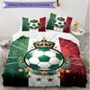 3pcs Duvet Cover Set (1*Duvet Cover + 2*Pillowcase, Without Core), Club Santos Laguna Print Soft All‑Season Bedding Set, Home Bedroom Decor Gift