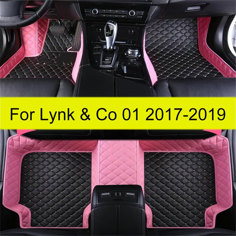 Car Floor Mats For Lynk & Co 01 2017 2018 Auto Foot Pads Automobile Carpet Cover Interior Accessories