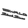 3D хромированный черный логотип Bison Wald, эмблема автомобиля, декор, значок багажника, наклейки для стайлинга автомобиля, наклейка, подходящая для Benz Auto
