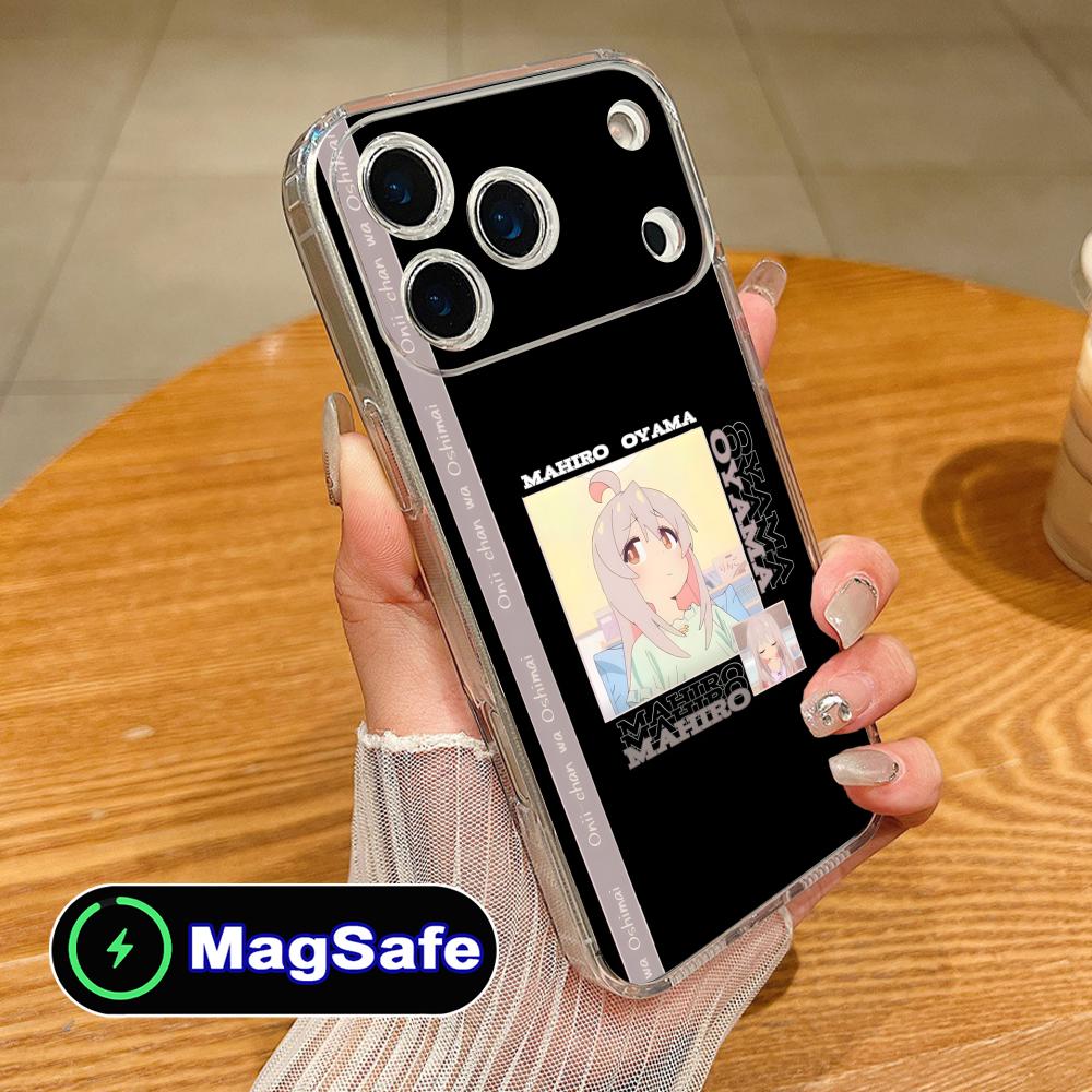 Аниме Махиро Ояма Onimai Чехол для телефона iPhone 17 16 15 14 13 12 11 Air Pro Max Plus Mini Magsafe Прозрачный Цветной Чехол Красивый