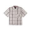 Tokyo Design Collective Клетчатая повседневная рубашка с коротким рукавом Мужские рубашки светло-серого цвета VN000H2RCYF