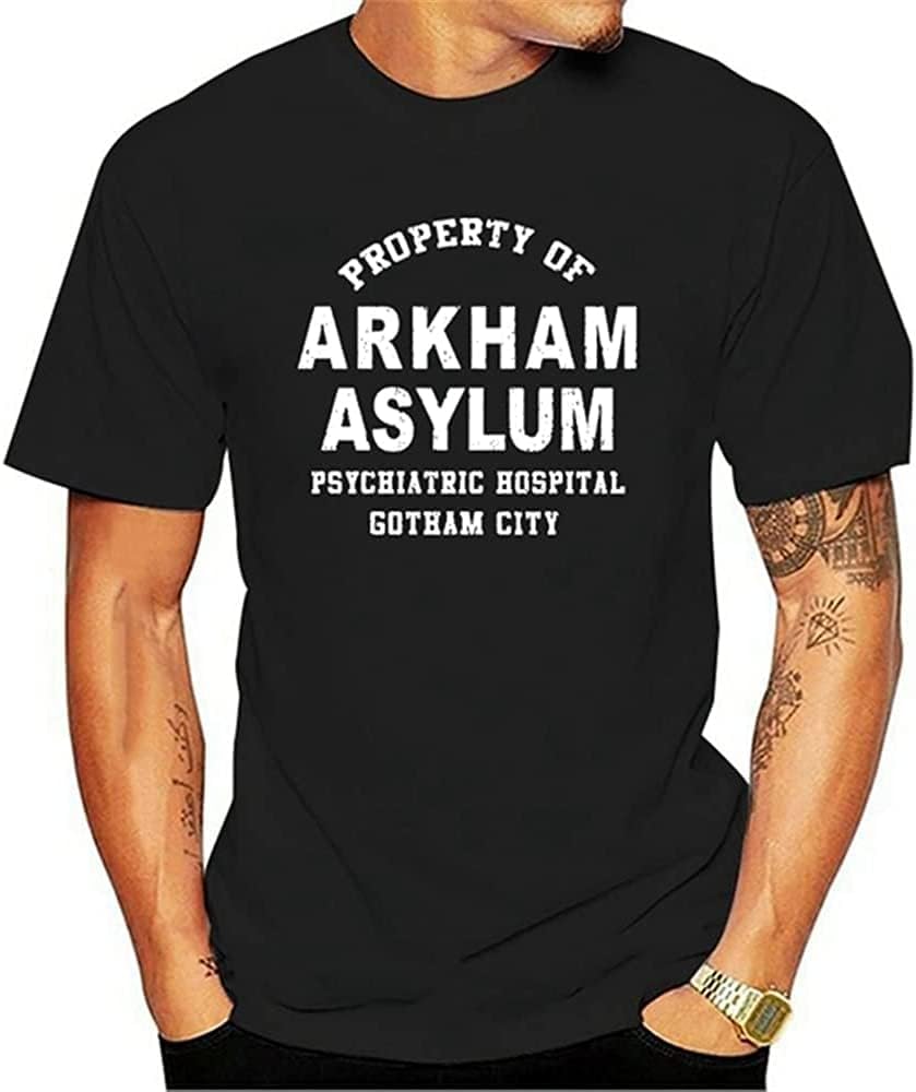 Arkham Asylum for Criminally Insane Tv Mens T Shirt Black