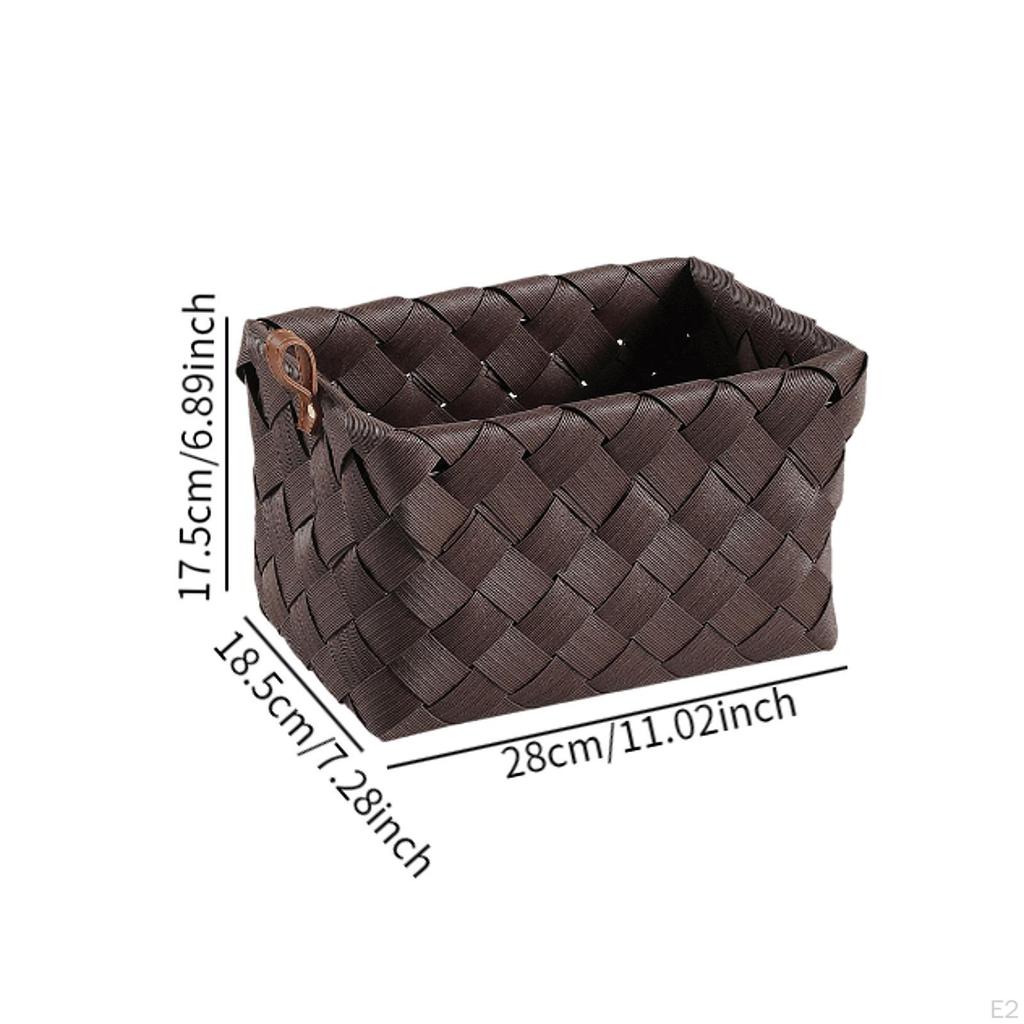 Корзина для хранения из ротанга, органайзер для дома и сада