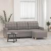 VidaXL 3-seater Sofa with Footrest Taupe 180 Cm Fabric, Sofa, Sofa with Footrest, Three-seater Sofa, Sofa 3201008
