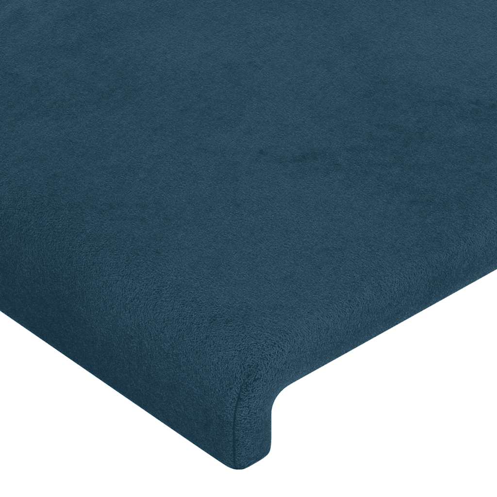 Bed Frame without Mattress Dark Blue 100 x 200 cm Velvet