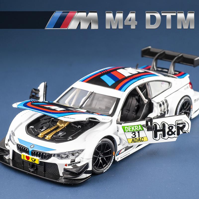 1:24 M4 GT3 Сплав Спортивный Автомобиль Модель Литье под Давлением Металл Игрушечная Машинка Транспортные Средства Модель Симуляция Звук И Свет Коллекция Детский Подарок