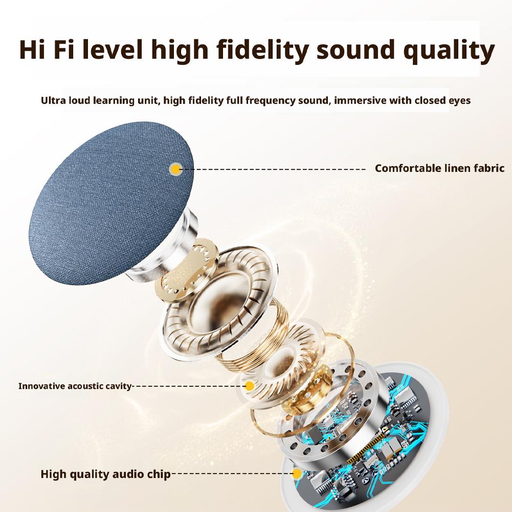 Подушка-динамик для сна Bluetooth, подходит для сна, ультратонкий динамик под подушку с белым шумом, Hi-Fi стерео аудио