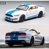 1/32 High Simulation Supercar Ford Mustang Shelby GT350 Модель автомобиля из сплава, игрушечная машинка для детей с 4 открытыми дверями, детские подарки