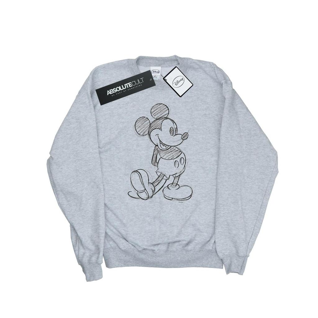 Disney Womens/Ladies Mickey Mouse Sketch Kick Sweatshirt