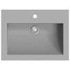 VidaXL Washbasin In Grey Granite Hand Basin Toilet Bathroom Sink 142963