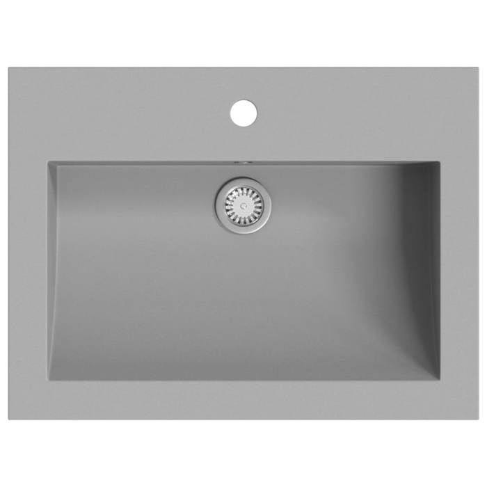 VidaXL Washbasin In Grey Granite Hand Basin Toilet Bathroom Sink 142963