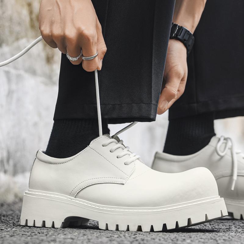 Туфли Paris Derby мужские и женские, высококачественные, минималистичные, ветро-угольно-черные, с большой головкой, кожаные туфли, повседневные мокасины для поездок на работу 1026-J