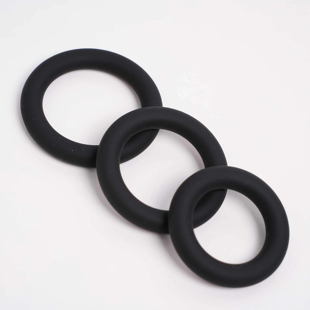 Soft Silicone Penis Cock Ring Delay Ejaculation Ball Scrotum Stretcher Adjustable Semen Sleeve Rings SM Bondage Sex Toy for Men