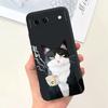 For Google Pixel 8A 6 6A 7 Case Luxury Black Soft Silicone TPU Bumper Phone Cover for Google 6a Pixel8a Capa