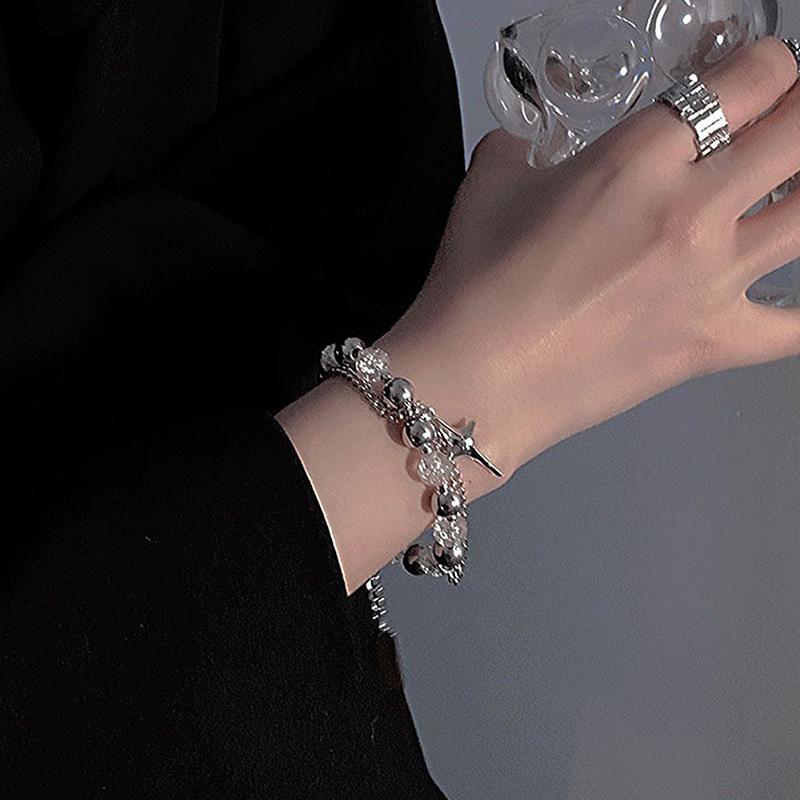 Браслет из бисера с трещинами льда для женщин, милый крутой дизайн, модный браслет для пары, ювелирные изделия для вечеринки, подарок
